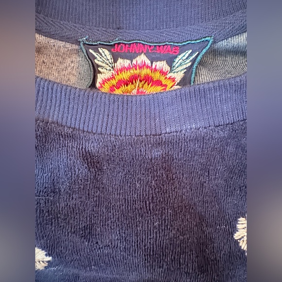 Johnny Was Leona Relaxed Velour Raglan top, size S - Picture 4 of 10